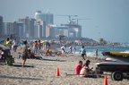 Pláže podél Miami Beach. Čisto a docela dost lidí :(