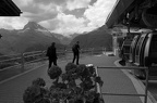 Výhled při cestě na Rothorn - Sunnega paradise (v pozadí Matterhorn).