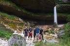 Společné foto na horním vodopádu Peričnika.